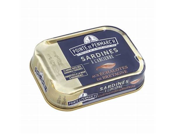 Sardines de bretagne préparées à l'ancienne à l'huile d'olive food facts