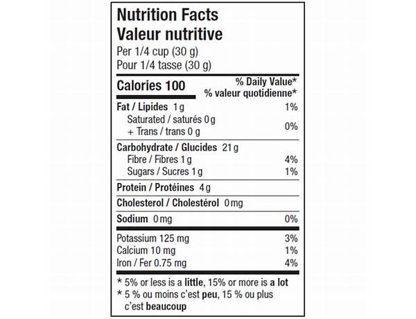 Sarrasin soufflé nutrition facts