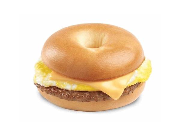 Sausage, egg, and cheese bagel food facts