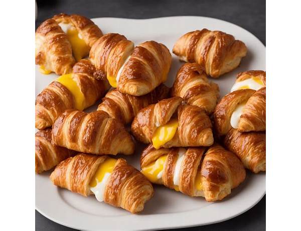 Sausage, egg and cheese croissant ingredients