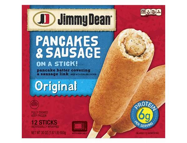 Sausage and pancake on a stick food facts