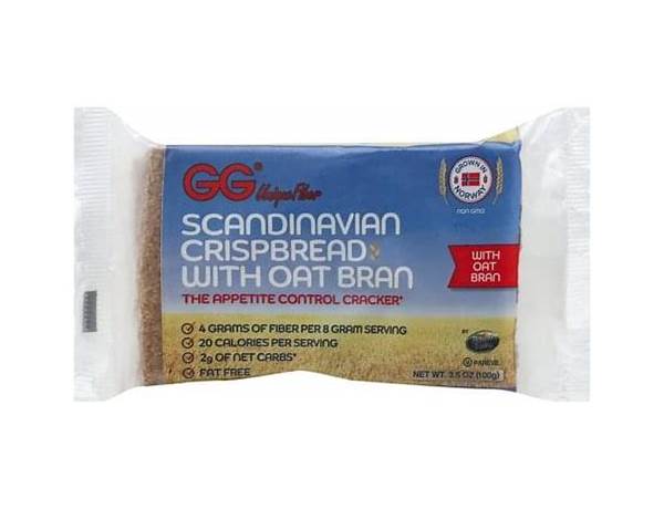 Scandinavian crispbread with oat bran cracker food facts