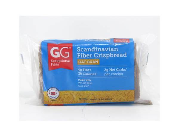 Scandinavian crispbread with oat bran cracker ingredients