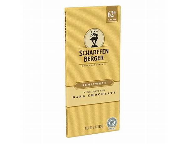 Scharffen berger, dark chocolate, semisweet ingredients