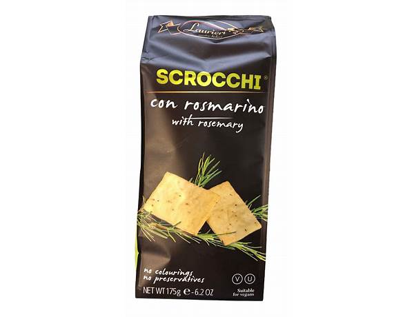 Scrocchi with rosemary food facts