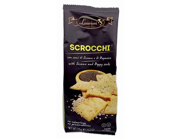 Scrocchi with sesame and poppy seeds food facts