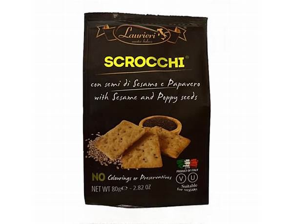 Scrocchi with sesame and poppy seeds food facts