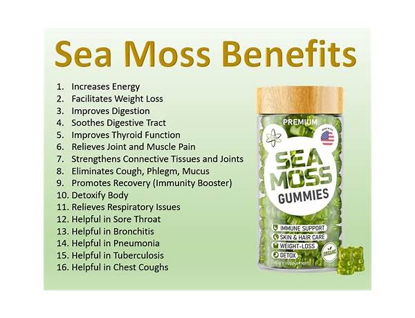 Sea moss food facts