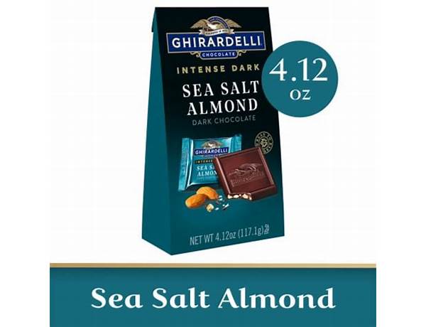 Sea salt almond intense dark chocolate food facts