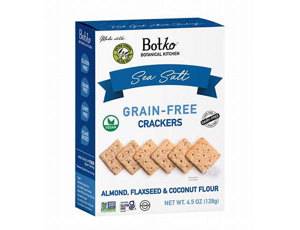 Sea salt grain-free crackers ingredients