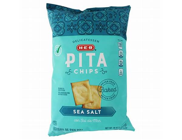 Sea salt pita chips food facts