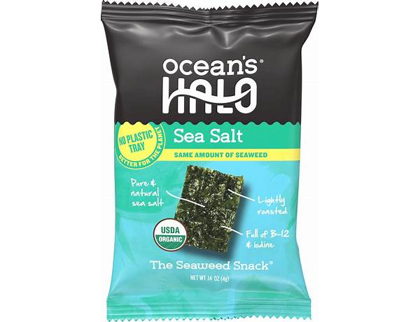 Sea salt seaweed snacks - food facts