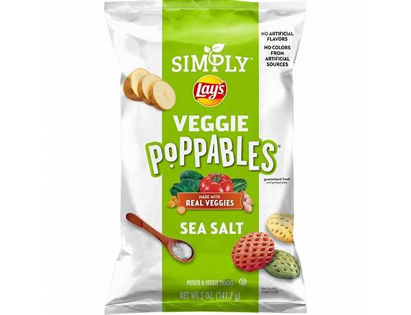 Sea salt veggie poppables food facts