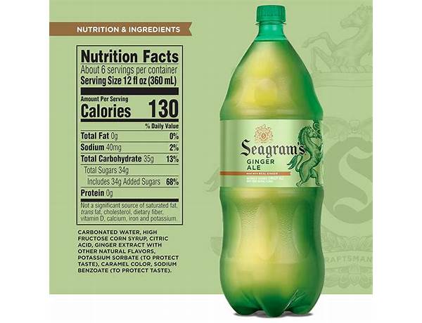 Seagram's diet ginger ale food facts