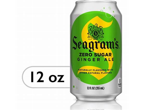 Seagram’s zero sugar ginger ale food facts