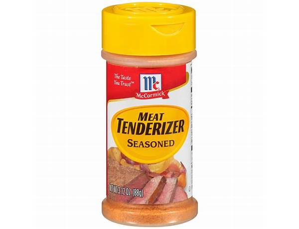 Seasoned meat tenderizer ingredients