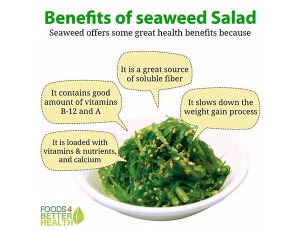 Seaweed salad food facts