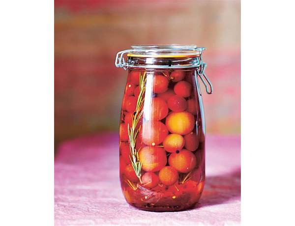 Seeded pickled plums food facts