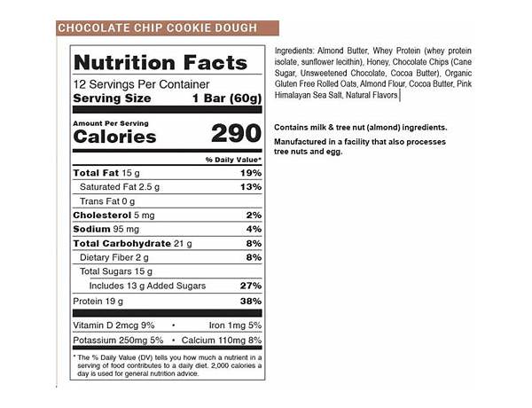 Selectgo protein bar ingredients