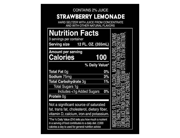 Seltzer, strawberry, watermelon food facts