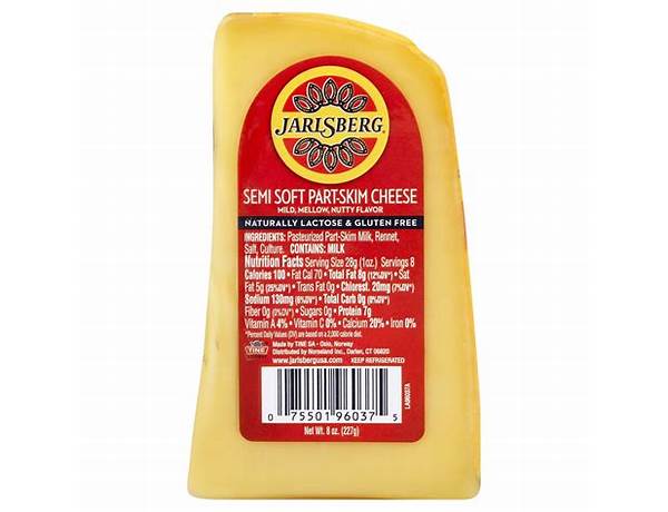 Semi soft part skim cheese ingredients