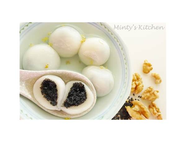 Sesame black glutinous rice ball ingredients