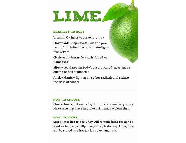 Severed lime food facts