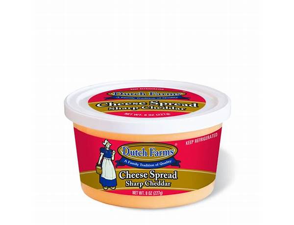 Sharp cheddar cheese spread food facts