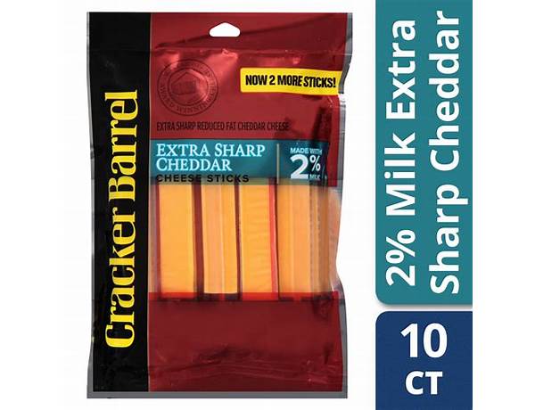 Sharp cheddar cheese stick food facts