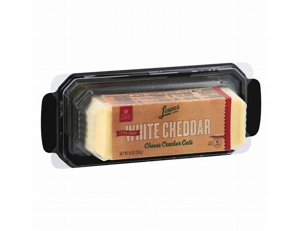 Sharp white cheddar cheese cuts food facts