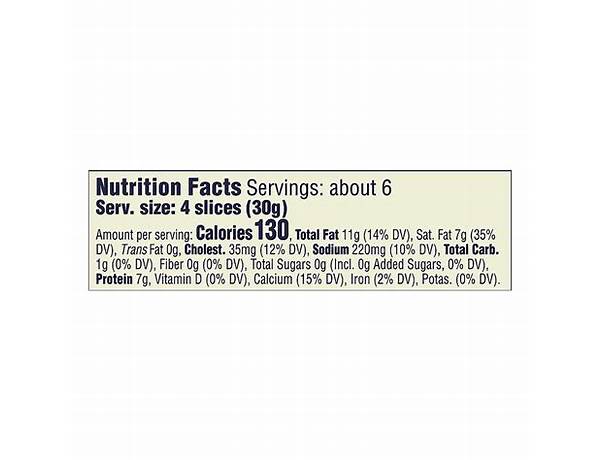 Sharp white cheddar cheese cuts nutrition facts