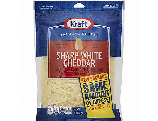 Sharp white cheddar food facts