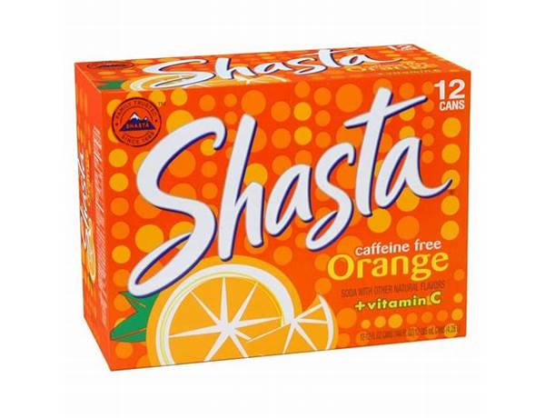 Shasta orange food facts