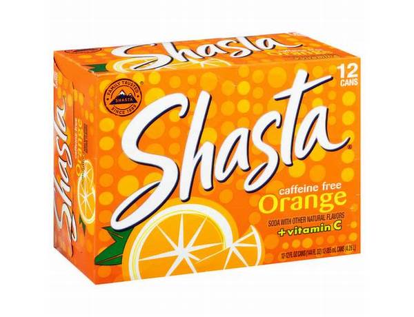 Shasta orange ingredients