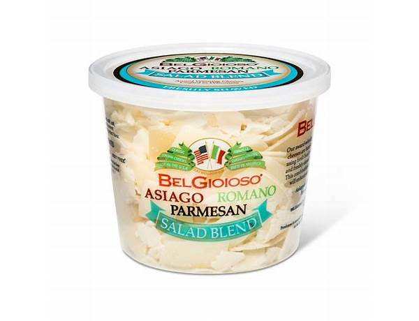 Shaved blend asiago parmesan romano food facts