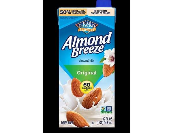 Shelfstable almondmilk food facts