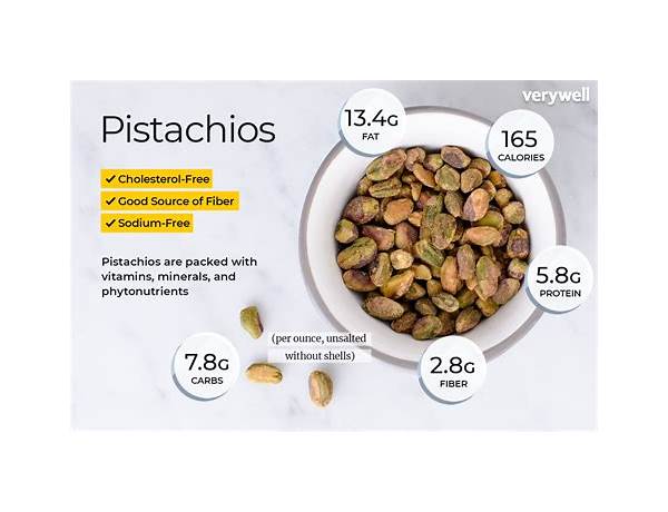 Shelled pistachios food facts