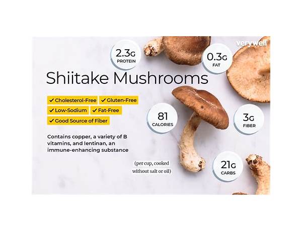 Shiitake mushrooms food facts