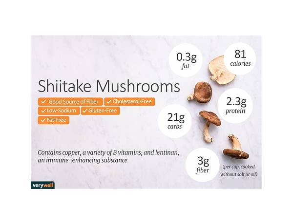 Shiitake mushrooms nutrition facts