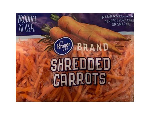 Shredded carrots food facts