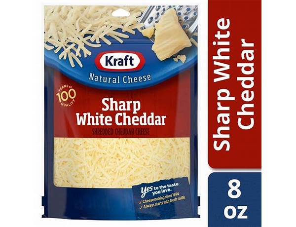 Shredded extra sharp white cheddar cheese ingredients