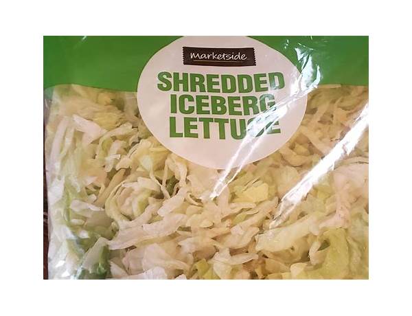 Shredded iceberg lettuce food facts