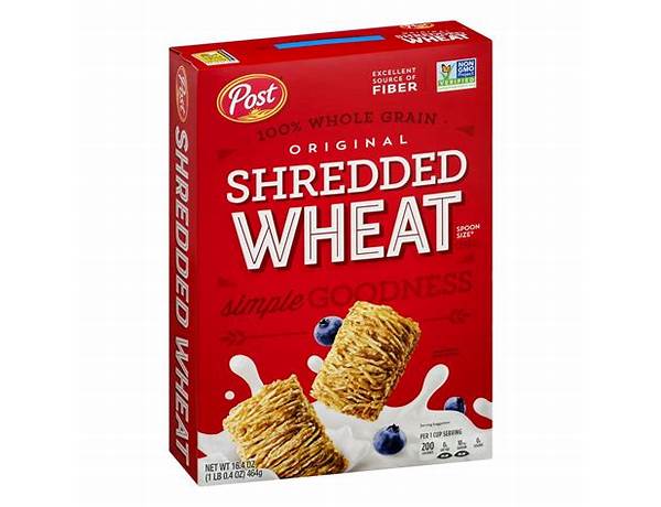 Shredded wheat whole grain wheat cereal food facts