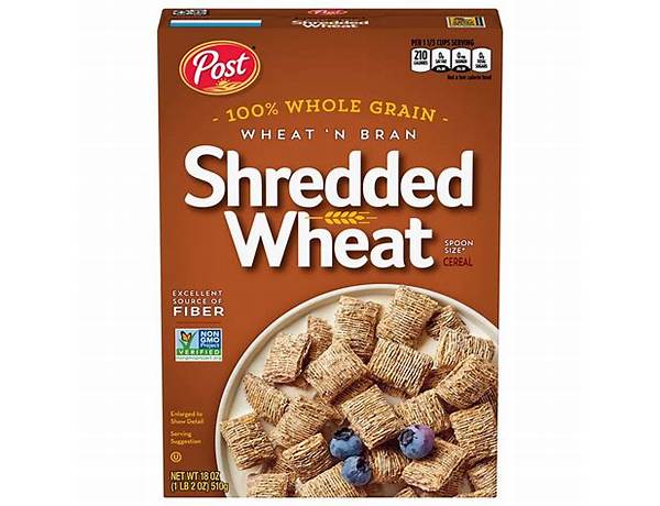 Shredded wheat whole grain wheat cereal nutrition facts