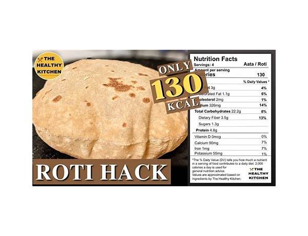 Shri multi-grains roti food facts