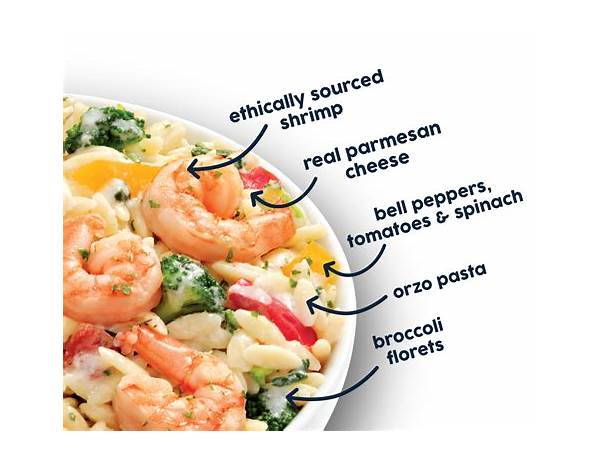 Shrimp primavera, orzo ingredients