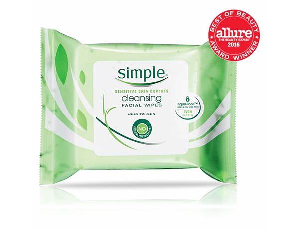 Simple cleansing wipes ingredients