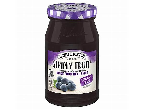 Simply fruit concord grape spreadable fruit food facts