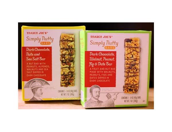 Simply nutty bars food facts