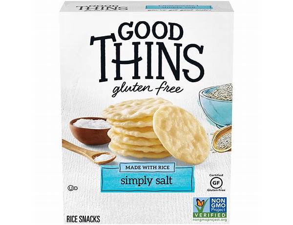 Simply salt rice crackers food facts